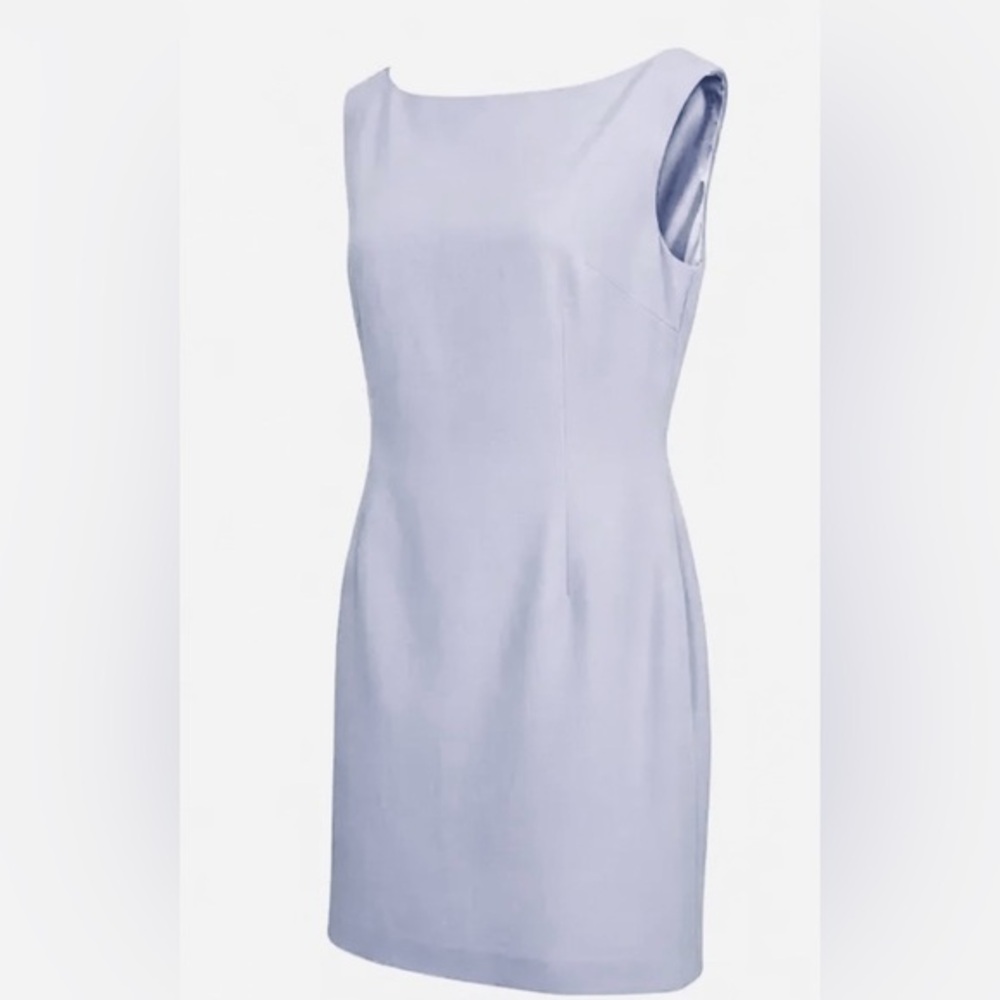 Hugo Buscati 100% silk lined sheath sleeveless dress fits 4-6 -Italian designer